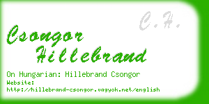 csongor hillebrand business card